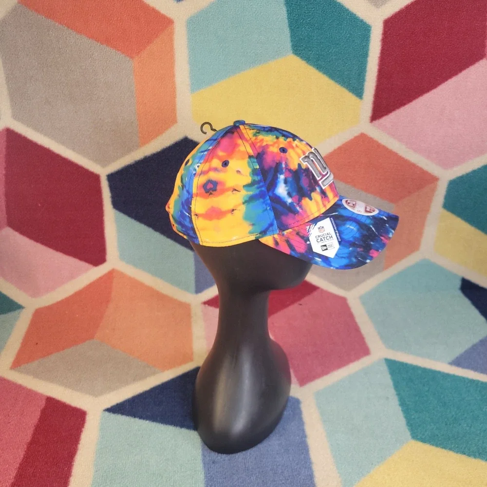 New Era New York Giants NFL Crucial Catch Tie Dye 9TWENTY Adjustable Hat Womens